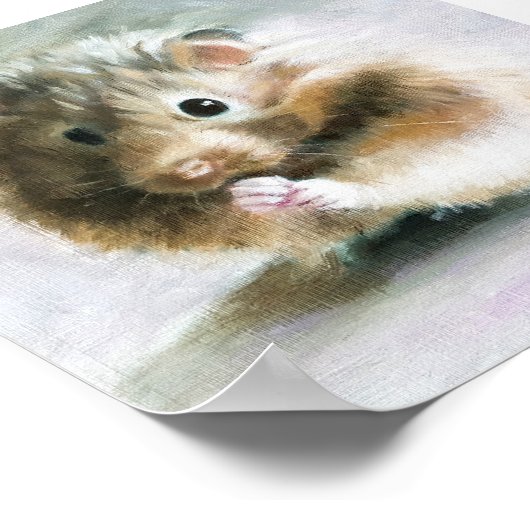 Hamsterölmalerei Poster (Ecke)