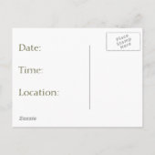 Hamsterpaare, Daisien: Save the Date, Ehe Ankündigungspostkarte (Rückseite)