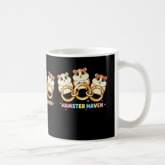 Hamsterparadies Süßes Ringdesign Kaffeetasse (Rechts)