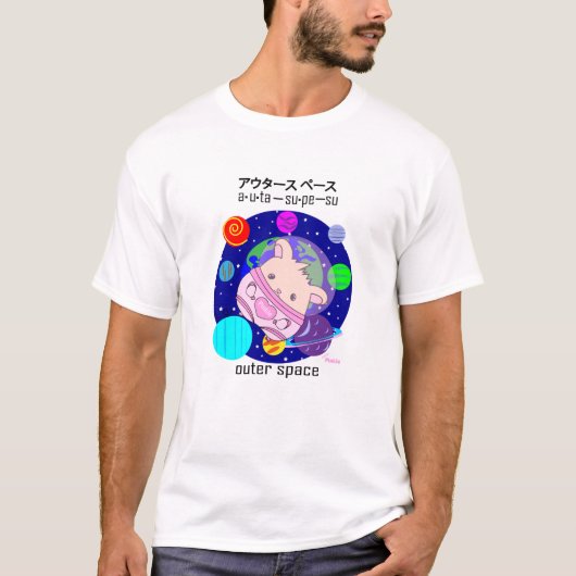 Hamsterpinkie-Weltraum T-Shirt (Vorderseite)