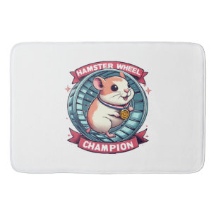 Hamsterrad-Champion Badematte