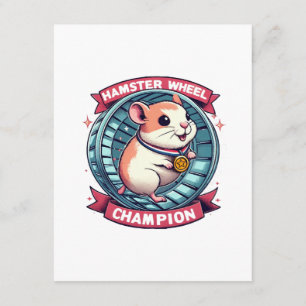 Hamsterrad-Champion Begleitkarte