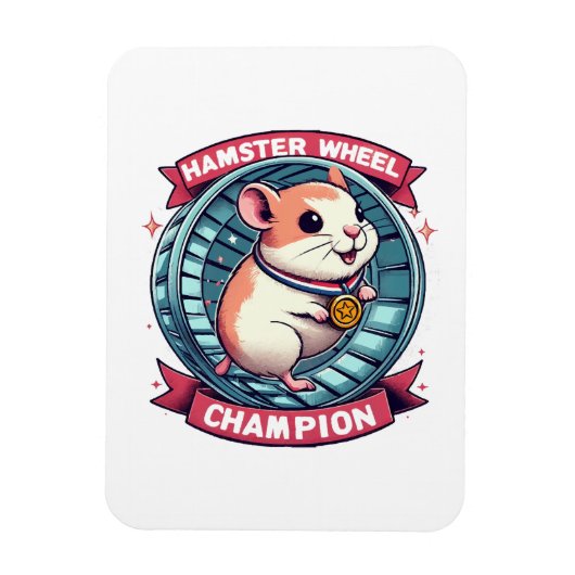 Hamsterrad-Champion Magnet (Vertikal)