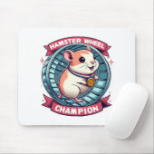 Hamsterrad Champion Mousepad (Mit Mouse)