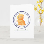 Hamsterrad Karte (Gelbe Blume)