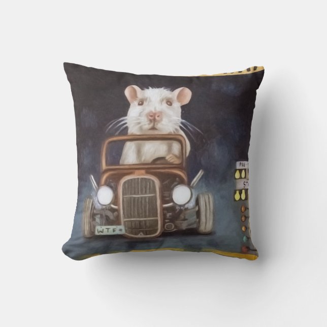 Hamsterrad Kissen (Vorderseite)
