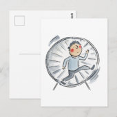 Hamsterrad Postkarte (Vorne/Hinten)