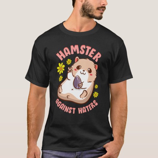 Hamsters against Haters Anti Hate Speech T-Shirt (Vorderseite)