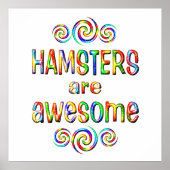 HAMSTERS ARE AWESOME POSTER (Vorne)