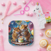 Hamsters Geburtstagsparty Pappteller (Party)