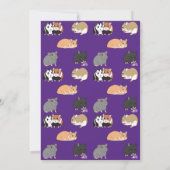 Hamsters Happy Birthday Einladung (Rückseite)