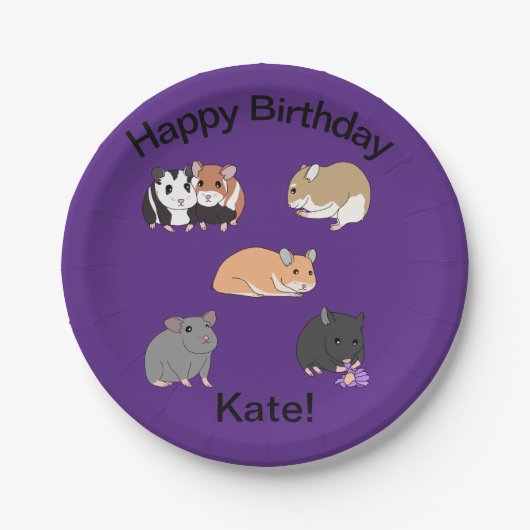 Hamsters Pappteller (Vorderseite)