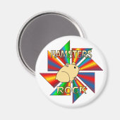 Hamsters Rock Magnet (Vorderseite/Rückseite)