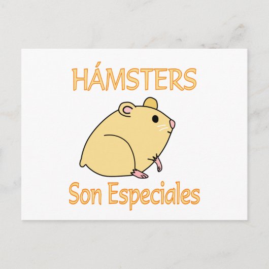 Hamsters Son Especiales Postkarte (Vorderseite)