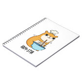 Hamstir Funny Koch Hamster Puff Notizblock (Linke Seite)