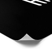 Hamstring Funny Pig Pun Dark BG Poster (Ecke)