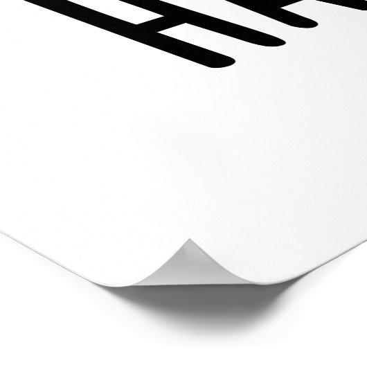 Hamstring Funny Pig Pun Poster (Ecke)