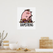 Hamstring Funny Pig Pun Poster (Küche)