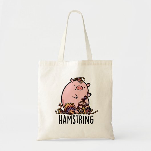 Hamstring Funny Pig Pun Tragetasche (Vorne)