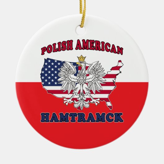 Hamtramck Michigan Polish Keramik Ornament (Vorne)