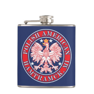 Hamtramck Michigan Polnischer Adler Flachmann