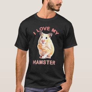 Hamube Ich liebe meinen Hamster Süßer Hammy Hamste T-Shirt