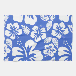 Han Blaue Hawaiianische Tropische Hibiskus Küchentuch