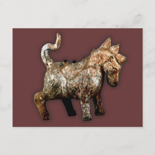 Han Dynsty Artefakt Terracotta Postkarte (Vorderseite)