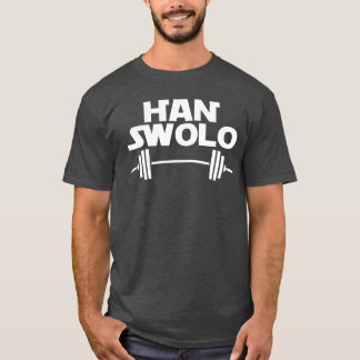 Han Swolo Gym Weightlift Funny Boxy T-Shirt