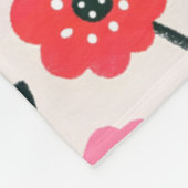 Han zeichnet Blumenmuster Fleecedecke (Ecke)