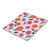 Han zeichnet Blumenmuster Fliese (Seite)