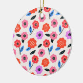 Han zeichnet Blumenmuster Keramik Ornament (Links)