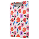 Han zeichnet Blumenmuster Klemmbrett (Links)