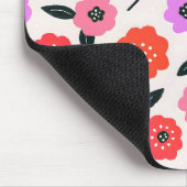 Han zeichnet Blumenmuster Mousepad (Ecke)