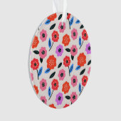 Han zeichnet Blumenmuster Ornament (Vorderseite)