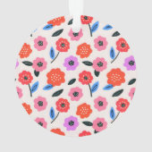 Han zeichnet Blumenmuster Ornament (Rückseite)