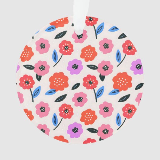 Han zeichnet Blumenmuster Ornament (Vorderseite)