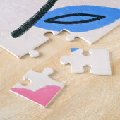 Han zeichnet Blumenmuster Puzzle (Seite)