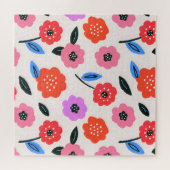 Han zeichnet Blumenmuster Puzzle (Horizontal)