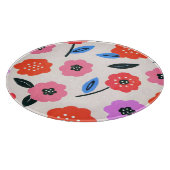 Han zeichnet Blumenmuster Schneidebrett (Ecke)