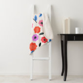 Han zeichnet Blumenmuster Sherpadecke (Beispiel)