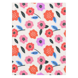 Han zeichnet Blumenmuster Tischdecke