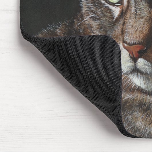 Hana graue Tabby-Katzen-Mausunterlage Mousepad (Ecke)