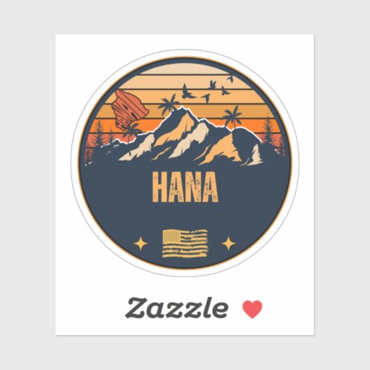 Hana, Hawaii Aufkleber (Blatt)