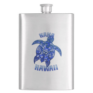 Hana Hawaii Vacation Tribal Turtle Flachmann