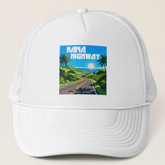 Hana Highway Maui Hawaii Landschaft Truckerkappe (Vorderseite)