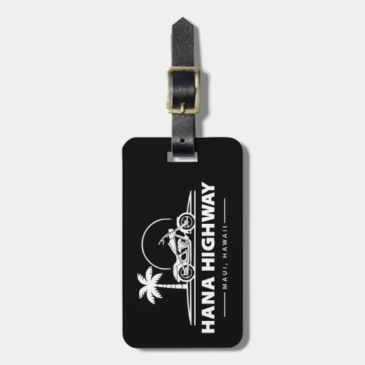 Hana Highway Maui Hawaii Motorrad Gepäckanhänger (Vorderseite vertikal)