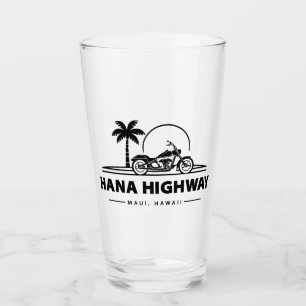 Hana Highway Maui Hawaii Motorrad Glas