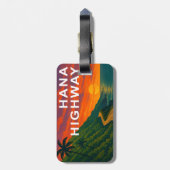 Hana Highway Maui Hawaii Sunset Gepäckanhänger (Rückseite vertikal)