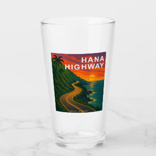 Hana Highway Maui Hawaii Sunset Glas